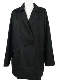 Dámsky čierny oversized blejzer PrettyLittle Thing