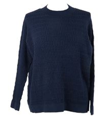 Dámský tmavomodrý vzorovaný svetr TU 