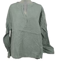 Dámska sivá ľanová blúzka Zara