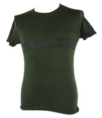 Dámské khaki tričko s logem Adidas 