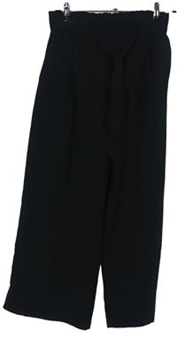 Dámske čierne culottes nohavice s opaskom New Look