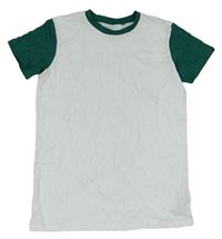 Bielo-zelené tričko Next