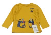 Nové- hořčicové triko s obrázkem Mothercare
