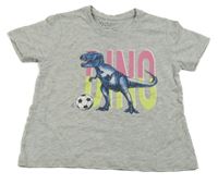 Šedé tričko s dinem Primark