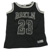 Černé sportovní tílko s číslem Dopodopo