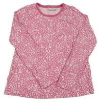 Ružovo-biele kvetované tričko Nutmeg