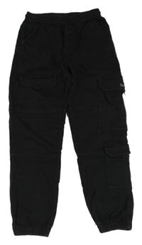 Černé jogger cargo rifle Zara 