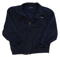 Tmavomodrá športová prepínaci mikina s nápisom