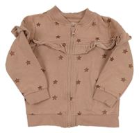 Staroružová prepínaci mikina s hviezdami a volánikom M&Co.