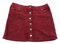 Červená menšestrová prepínaci sukňa Mintie