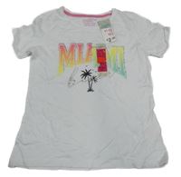 Nové - Bílé tričko s nápisem Primark