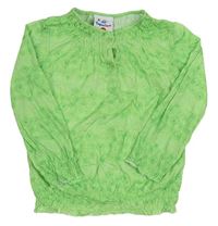 Zelené kvetované tričko Topolino