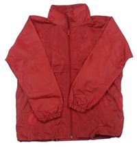 Červená šušťáková jarná bunda
