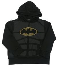 Čierna mikina s Batmanem a kapucňou