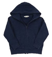 Tmavomodrá prepínaci mikina s kapucňou H&M