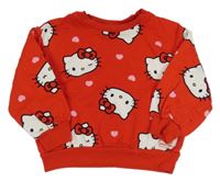 Červená oversize mikina s Kitty Matalan