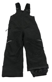 Černé šusťákové laclové oteplovačky Lupilu