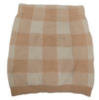 Ružová kockované pletená sukňa Primark