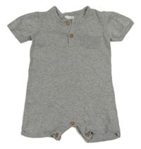 Sivý pletený kraťasový overal F&F