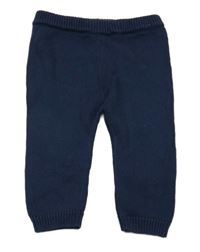 Tmavomodré pletené kalhoty Matalan