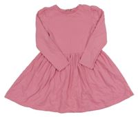 Růžové bavlněné šaty George 