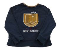 Tmavomodrá mikina s hradom Okaidi