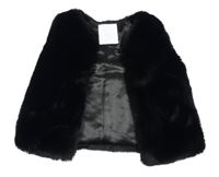 Čierna kožušinová zateplená vesta Matalan