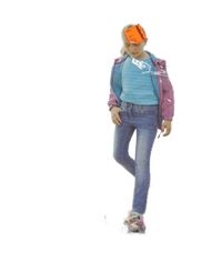 Nové - Modré teplákové rifle Pocopiano