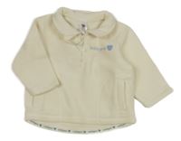 Smotanová fleecová mikina s golierikom C&A