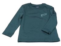 Zelenošedé športové tričko s nápisom Lupilu