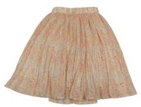 Farebná kvetovaná plisovaná sukňa George