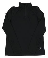 Černá sportovní mikina s rolákem Primark