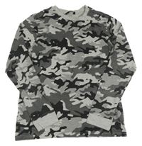 Šedo-černé army triko George 