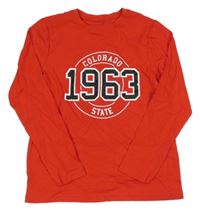 Červené tričko s nápisom Primark