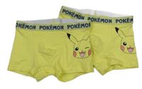 2x - Žluté boxerky s Pikachu H&M