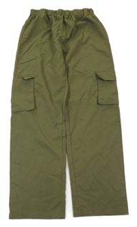 Khaki cargo nohavice