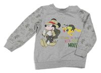 Sivá mikina s Mickeym Disney