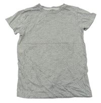 Sivé melírované bodkovaná é tričko Matalan
