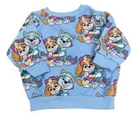 Svetlomodrá oversize mikina s PAW PATROL Next