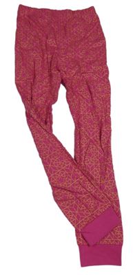 Tmavorůžovo-zlaté vzorované pyžamové nohavice zn. Next