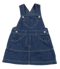 Tmavomodré riflové šaty lupilu