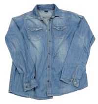 Modrá rifľová košeľa X-MAIL