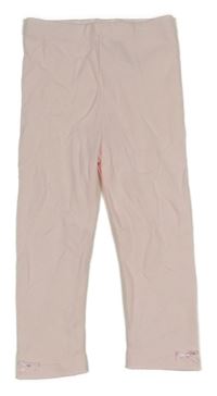 Svetloružové legíny s mašličkami MINTINI BABY