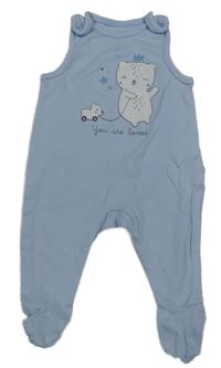 Světlemodré dupačky s medvedíkom C&A