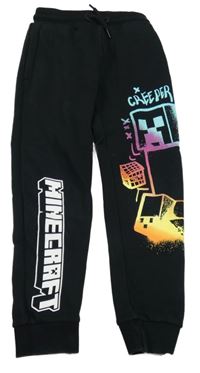 Černé teplé tepláky s MinecraftNutmeg