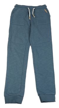 Tmavomodrošedé melírované tepláky YIGGA