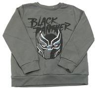 Tmavosivá tepláková mikina s Černým Panterem PRIMARK