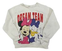 Bílá mikina s Minnie a Daisy H&M