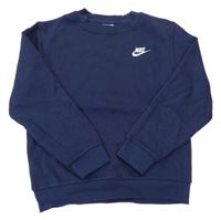 Tmavomodrá mikina s logem Nike