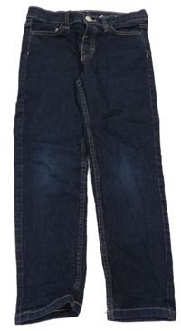 Tmavomodré slim fit rifle H&M